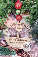Personalized Christmas First Home Ornament