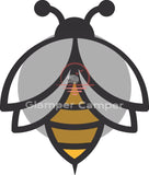 Bumble Bee - 5.6cm x 6.5cm with matching editable PnC file