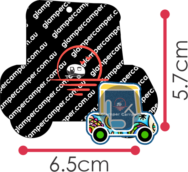 Golf Cart - 6.5cm x 5.7cm with matching PnC file