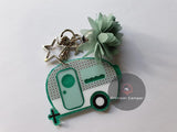 Caravan themed acrylic keychain