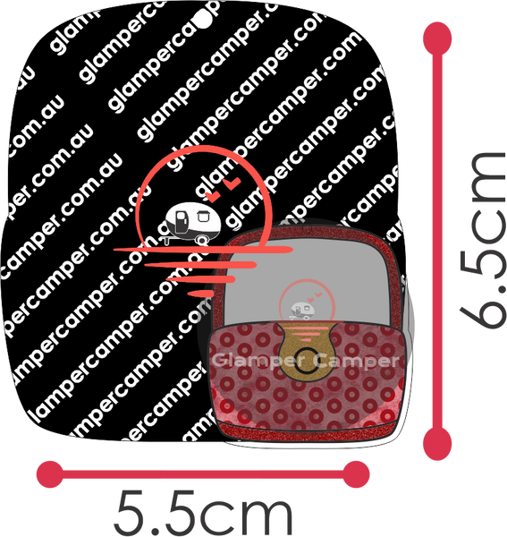Handbag 1 - 5.5cm x 6.5cm with editable PnC file