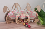 Easter Bunny Chocolate/Money Box - Customisable