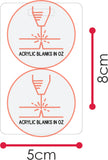 Luggage/Bag Tags - Solid Colours with PnC file