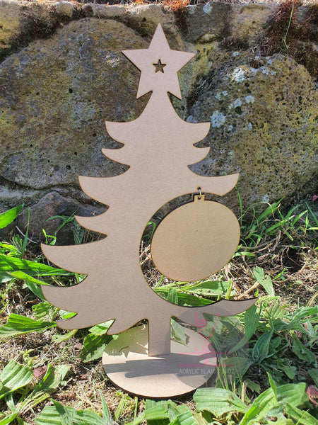 Christmas Tree Ornament Hanger – MDF - 29cm high x 20cm wide