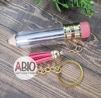 Pencil Lip Gloss Keychain kit