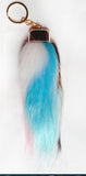 Blue Brown White Series - Faux Fox Tail Charms