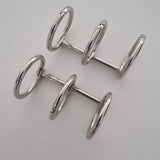 Notebook/Binder Rings 3 Hole Metal - Pair