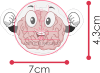 Brain - two (2) sizes and designs with matching editable PnC file